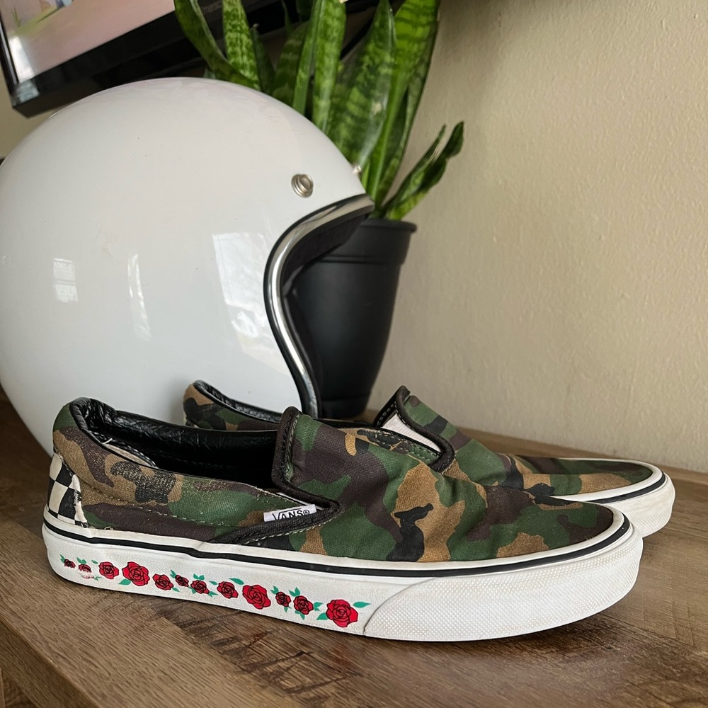 Custom Classic Vans Slip On Womens 7.5